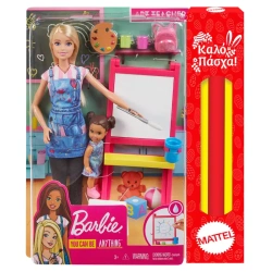 Παιχνιδολαμπάδα Barbie Επαγγέλματα Σετ Παιχνιδιού με Κούκλα DHB63
