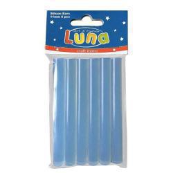 Μπάρες Σιλικόνης Διάφανες 11mm 6 Τεμάχια Luna
