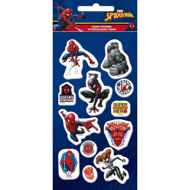 GIM Spiderman Foam Stickers Αυτοκόλλητα 777-51438