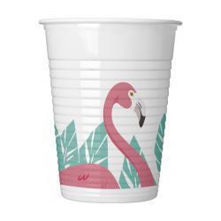 Πλαστικά Ποτήρια Flamingo 200ml 8τμχ