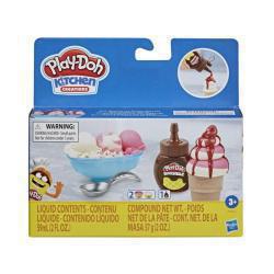 Play-Doh Πλαστελίνη - Παιχνίδι Kitchen Creations Mini Drizzle Ice Cream για 3+ Ετών, 2τμχ