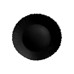 Πιάτο Ρηχό Κυματιστό Οπαλίνα Μαύρο 24.1 cm