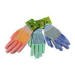 Γάντια Εργασίας Polyester Χρώμα Ριγέ One Size