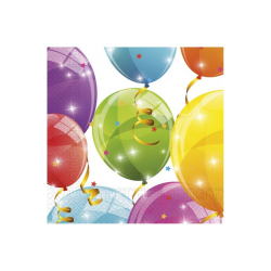 Χαρτοπετσέτες Sparkling Balloons 33x33 cm 20τμχ