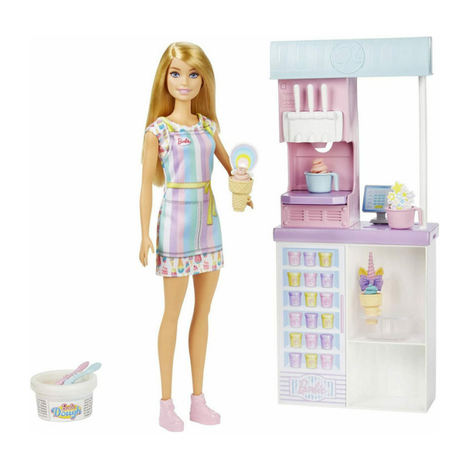Παιχνιδολαμπάδα Εργαστήριο Παγωτού για 3+ Ετών Barbie