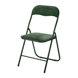 Πτυσσόμενη Καρέκλα Βελουτέ Πράσινη