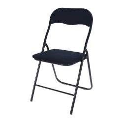 Πτυσσόμενη Καρέκλα Βελουτέ Μπλέ