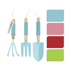 Εργαλεία Κήπου Με Ξύλινη Λαβή 1 Τεμ. - Σε 4 Χρώματα Και 3 Σχέδια