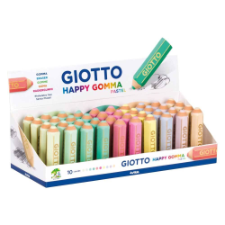 Giotto Happy Gomma Γόμα Pastel σε Display 40τμχ