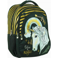 Back Me Up Magic Unicorn Σχολική Τσάντα Πλάτης Δημοτικού σε Πράσινο χρώμα Μ30 x Π28 x Υ48cm