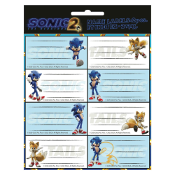 Gim Ετικέτες Τετραδίων Sonic 16τμχ