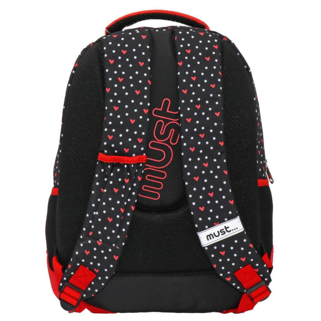 Must Minnie Σχολική Τσάντα Πλάτης Δημοτικού σε Κόκκινο χρώμα Μ32 x Π18 x Υ43εκ