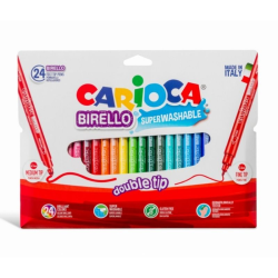 Carioca Birello μαρκαδόροι Double Tip 24 χρώματα