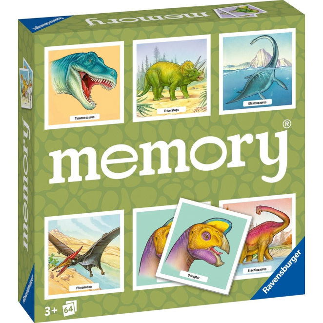Ravensburger Επιτραπέζιο Παιχνίδι Memory Δεινόσαυροι για 1+ Παίκτες 3+ Ετών