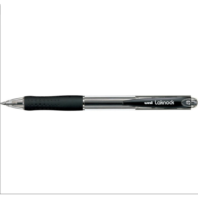 Uni-Ball Στυλό Ballpoint 0.7mm με Μαύρο Mελάνι Laknock
