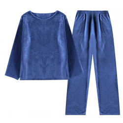 Πιτζάμα Ανδρική Σετ Μπλούζα-Παντελόνι Νούμερο Large Μπλε