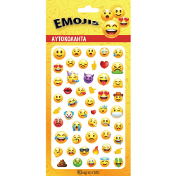 Αυτοκόλλητα Puffy Emoji