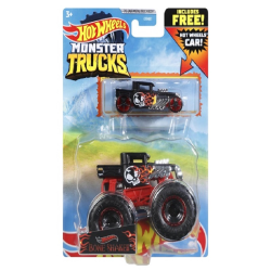 Hot Wheels Όχημα Monster Trucks με Αυτοκινητάκι Invader GRH81