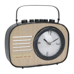 Επιτραπέζιο Ρολόι Σε Σχέδιο Ραδιοφώνου 22χ60χ10cm