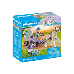 Playmobil - Άλογο Με Άμαξα για 4-10 ετών 71496