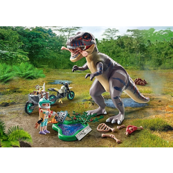 T-Rex και εξερευνητής με μοτοσικλέτα