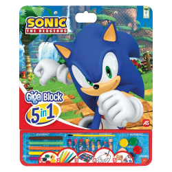 Giga Block Σετ Ζωγραφικής Sonic The Hedgehog 5 Σε 1 Για 3+ Χρονών