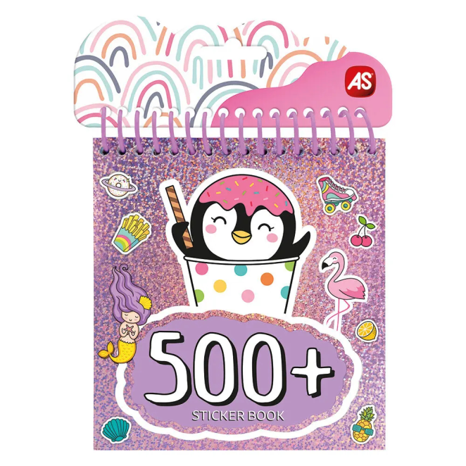 AS Sticker Book Τετράδιο Με 500 Αυτοκόλλητα Για 3+ Χρονών