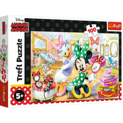 Παιδικό Puzzle Minnie In Beauty Parlous 100pcs για 5+ Ετών Trefl