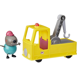 Hasbro Peppa Pig Granddad Dogs Tow Truck Construction Vehicle And Figure Set F9519