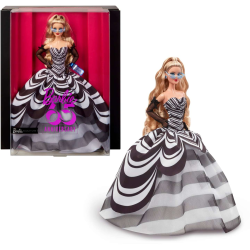 Συλλεκτική Barbie Ασπρόμαυρο Φόρεμα 65 Χρόνια - HRM58