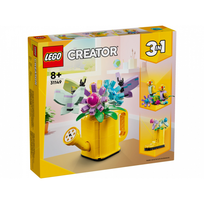 Lego Creator 3-in-1 Flowers in Watering Can για 8+ ετών 31149